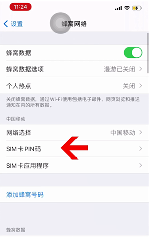 东至苹果14维修网分享如何给iPhone14的SIM卡设置密码 