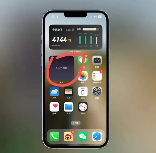 东至苹果手机维修分享:iOS16主屏幕天气小组件无法正常工作怎么办？ 