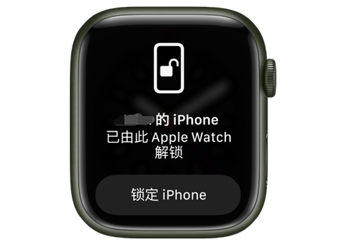 东至苹果手机维修分享用 AppleWatch 解锁配备面容 ID 的 iPhone方法 