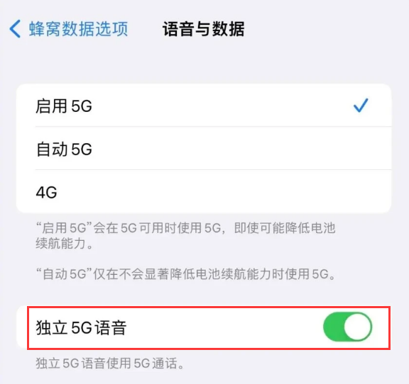 东至苹果14维修分享iPhone 14 Pro如何开启VoNR 