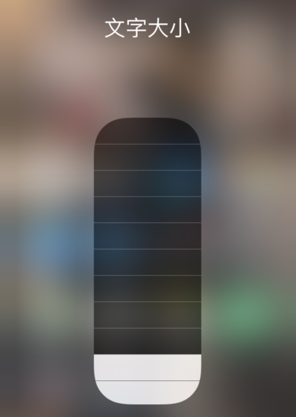 东至苹果手机维修分享小技巧：在 iPhone 控制中心快速调节字体大小 